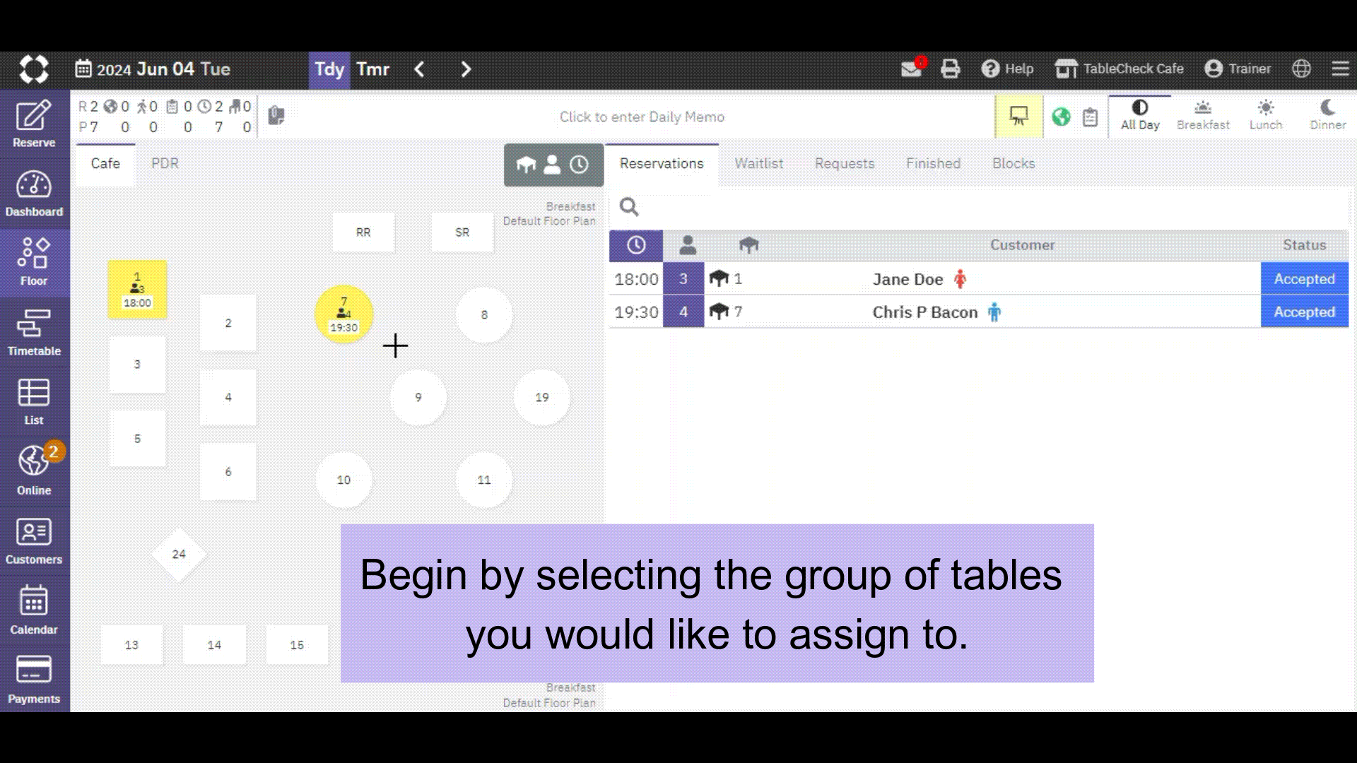 Drag & Drop - Assigning to Multiple Tables.gif